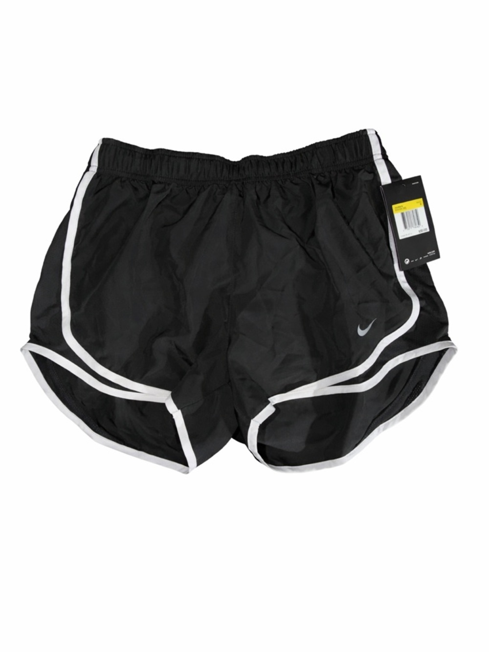 Nike Black Athletic Shorts with White Trim Dry Fit with liner size S NWT